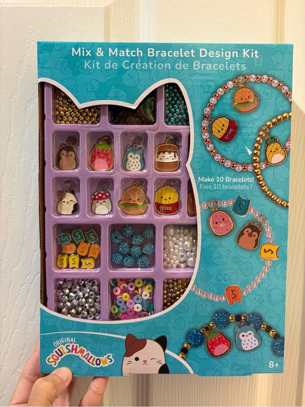 SQUISHMALLOWS Bracelet ahead Kit with 10 Charms Original Squishmallow BNIB